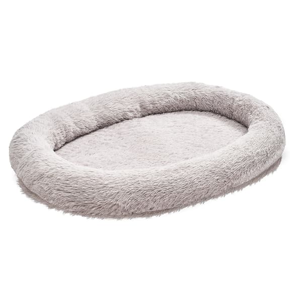 Menneskeseng til hund, 171x100x24 cm, Grå, Memory Foam