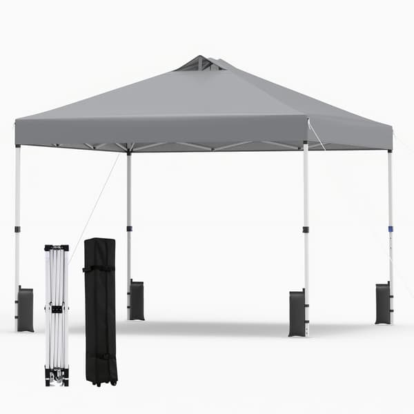 Pop-Up Pavillon 300x300x250-270 cm grå