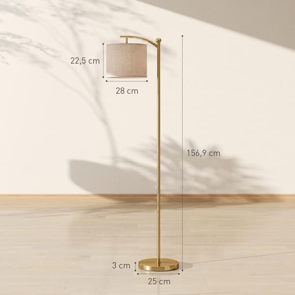Gulvlampe 54,3x30,6x159,6 cm Guld