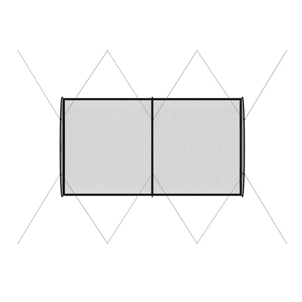 Battingbur 678x370x240 cm polyester net, indendørs udendørs