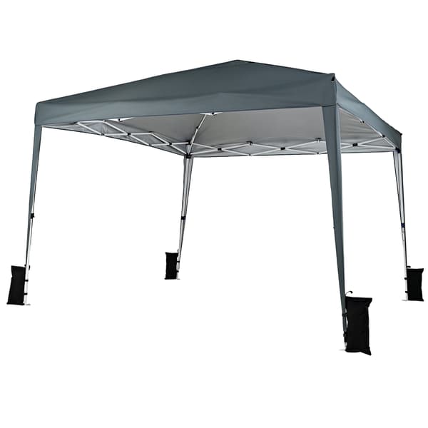 Udendørs pavillon 300x300x247-267 cm grå