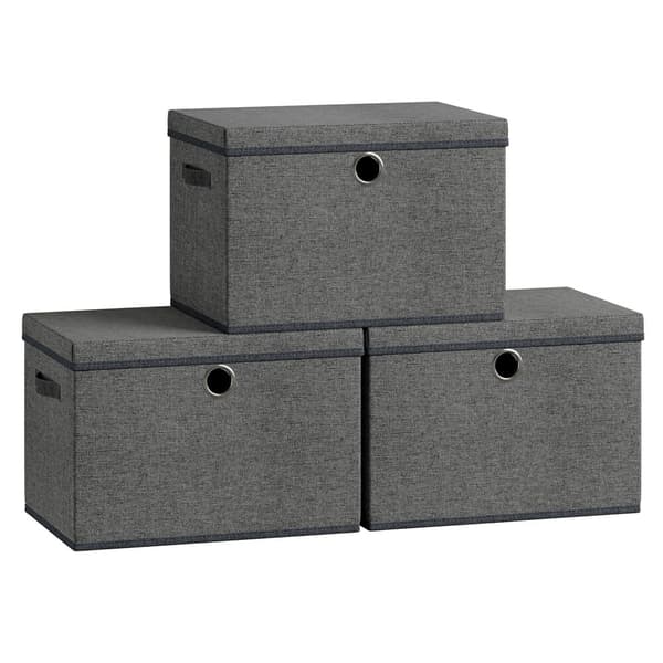 Förvaringsboxar, med Lock, 3 Set, Förvaringsboxar