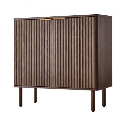 Kaffebar Skåp, 80x37,5x80 cm, Valnöt, Förvaring