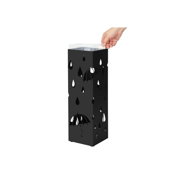 Paraplyholder, 15.5x15.5x49 cm, Sort