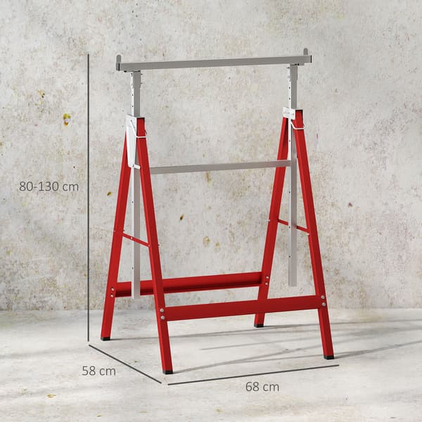 Sahapukkisarja 2 kpl 68x58x80-130 cm punainen