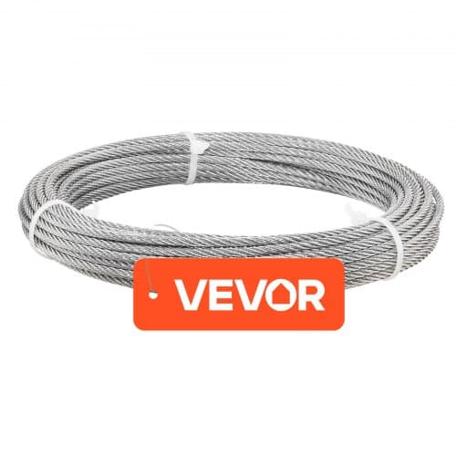 Wire Rope Kit, 3,2 mm x 12,2 m, Rustfrit stål, Stål, Haverankesystem