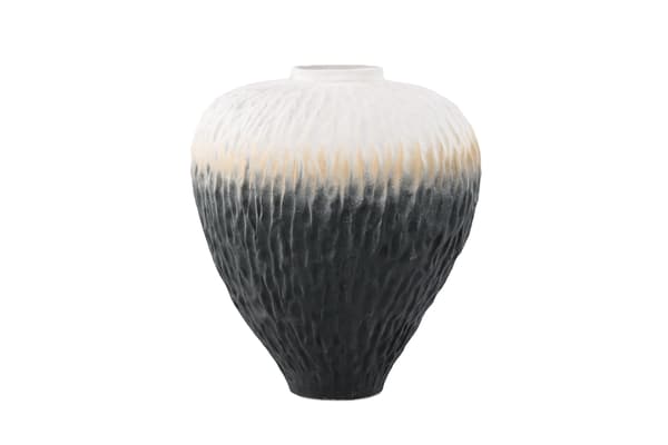 Vase Pane 29x34 cm Beige Keramik