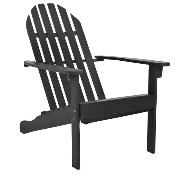 Adirondack-stol 93x66x86 cm sort akacietræ