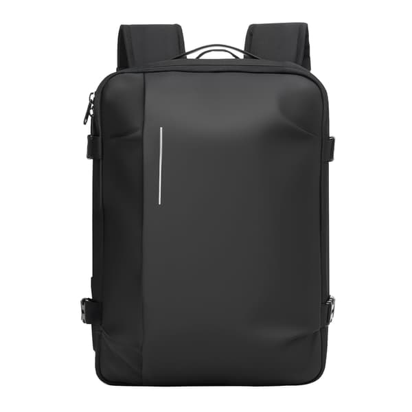 Vacuum rejserygsæk 35L sort, vakuumforseglet kompression, PVC-læder
