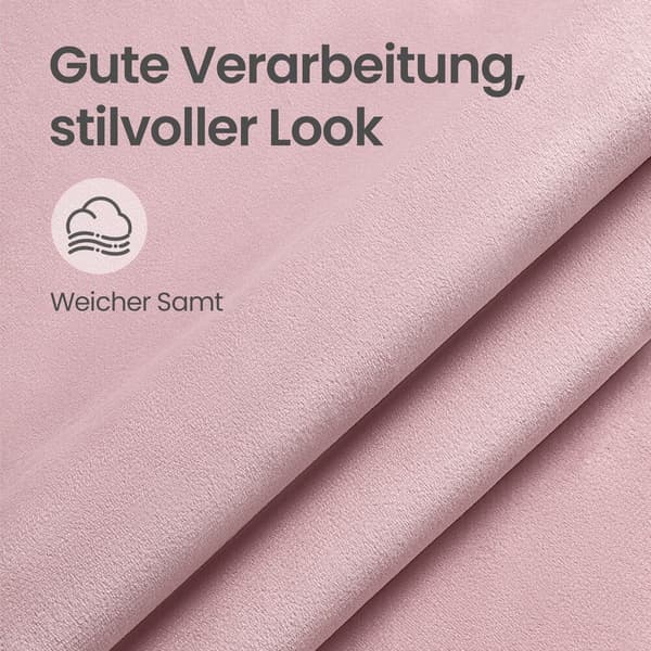 Sminkepall 46,5x43x65,5-77,5 cm Rosa Sherpa-polstring