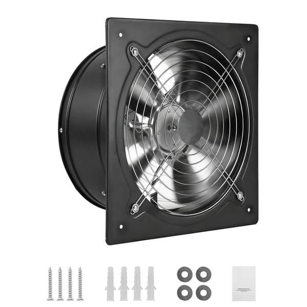 Udsugningsventilator, 35x35x17 cm, Stål, Ventilation