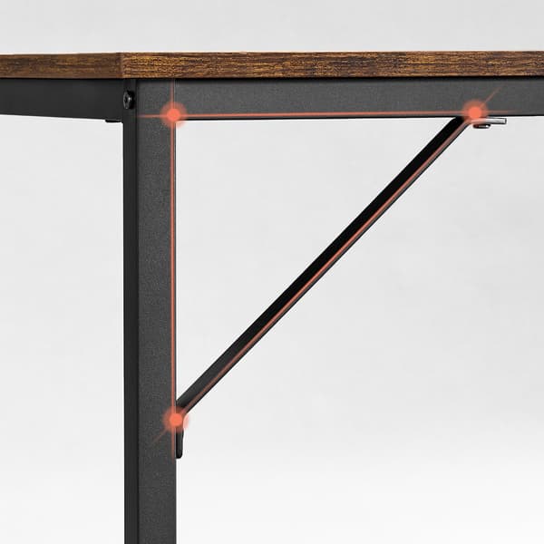 Skrivebord, 120x60x75 cm, Brun
