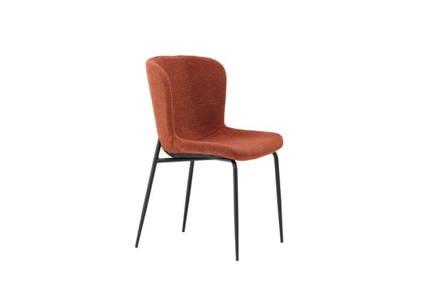 Spisebordsstol Modesto 48x51 cm Rød, Bouclé