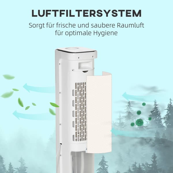 Luftkylare 23x29x86 cm Vit Plast