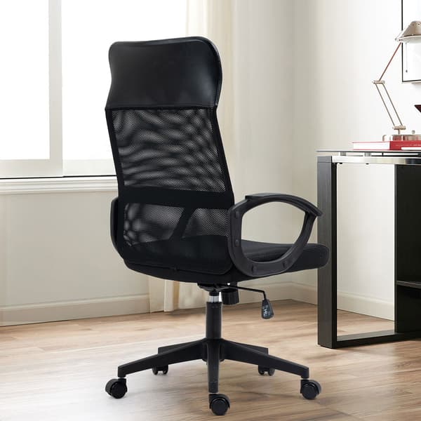 Kontorstol Linus 60x62x107-117 cm Sort