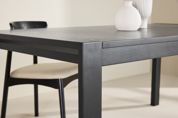 Spisebordsskyder 250x95x75 cm Sort Eg