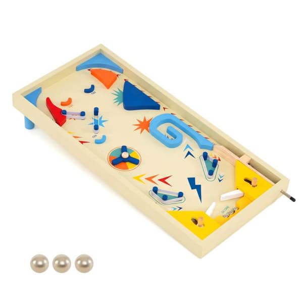 Flipperipeli 3 palloa 56x26,7x10,2 cm värikäs MDF