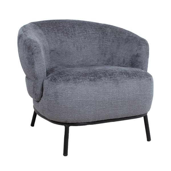 Lænestol GEMALA 84x84x75 cm mørkegrå