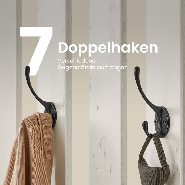 Hallestativ 35x81x180 cm Hvid Spånplade
