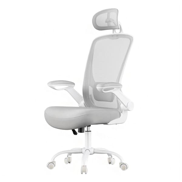 Kontorstol, 64x64x115 cm, Grå, ergonomisk