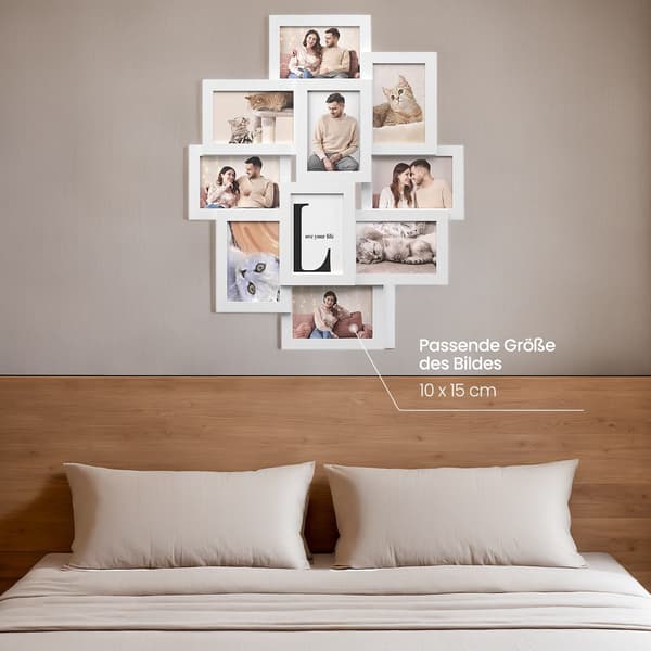 Fotoramme Collage, 60x49,3 cm, Hvid