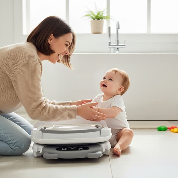 Hopfällbart babybadkar och kudde, Kodustaar