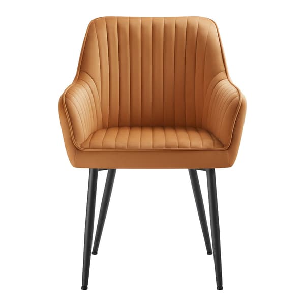 Spisebordsstol 60x62,5x85 cm Brun-Sort Velourpolstring
