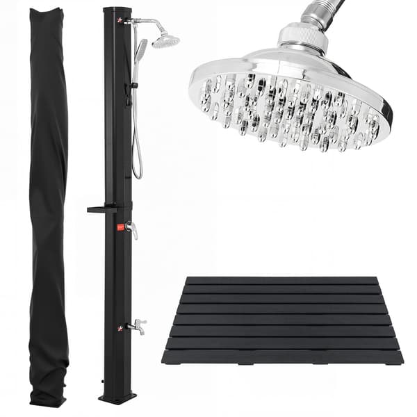 Solardusj til haven 35L 18x14,5x216,5 cm sort