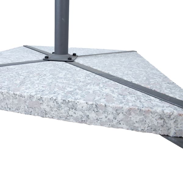 Parasollfot Stenar 41x41x4 cm Granit
