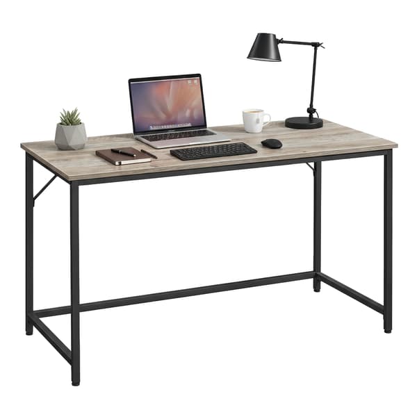 Skrivebord 135x60x75 cm Greige Stål