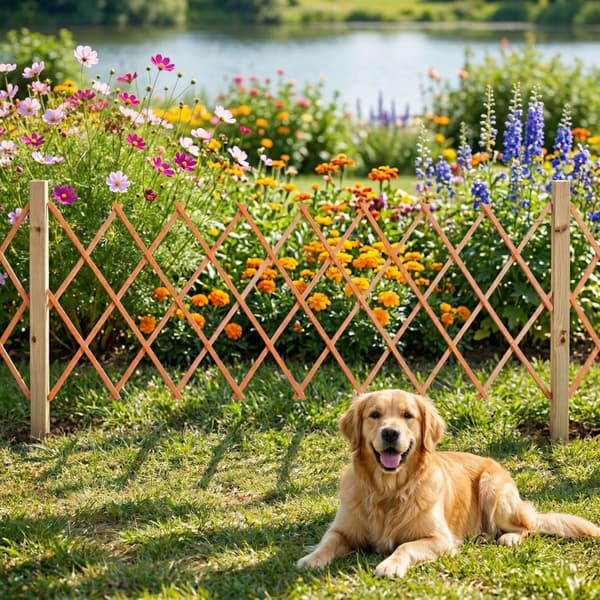 Trellis Set 3 delar Förlängningsbart Trä, Kodustaar