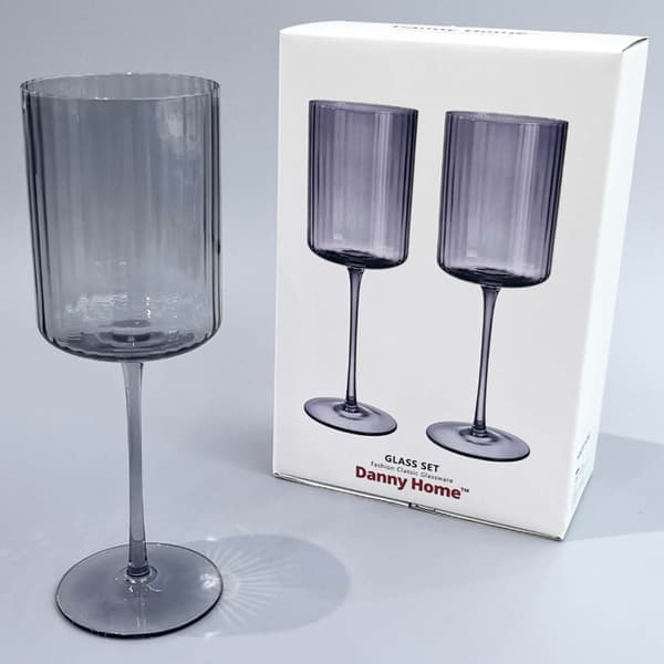 Vinglas Dolce 23,3 cm Gråt glas