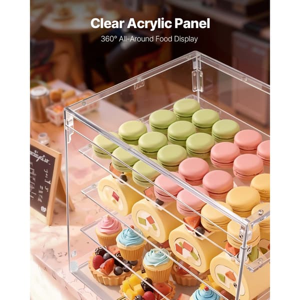 Bageridiskdisplay, 53x43,5x41,5 cm, Transparent, Akryl