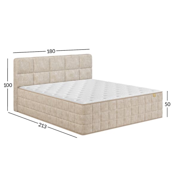 Kontinentalseng EVENING ZONE 180x200cm, beige