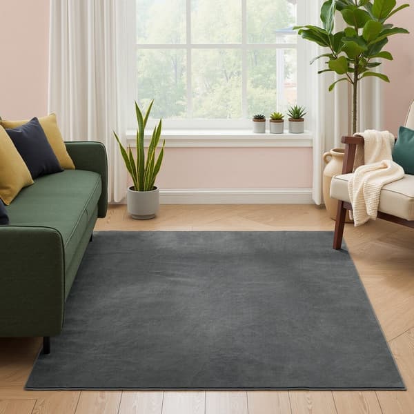 Teppe 80x150 cm Grå polyester