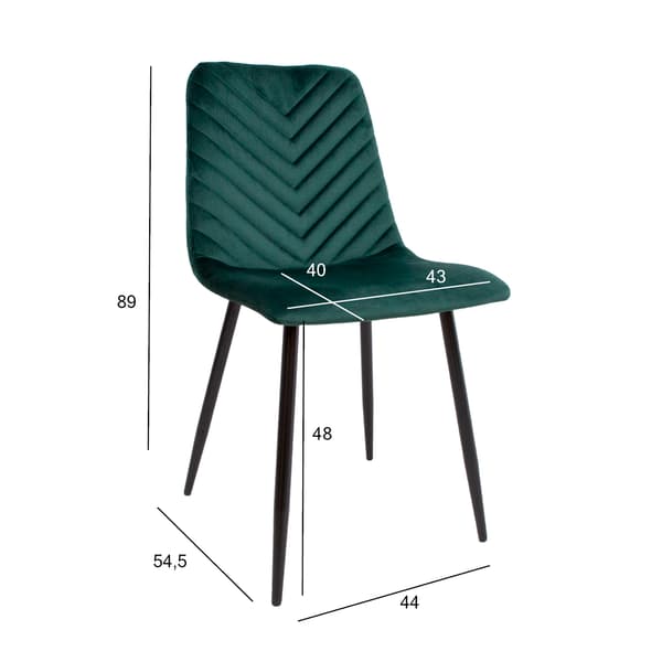 Stol BRIE 45x53x89 cm mörkgrön