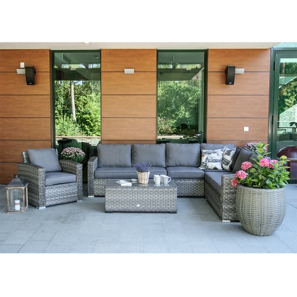 Soffa Geneva 2-sits 132x81x78 cm Grå