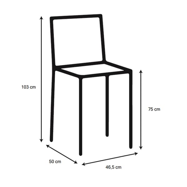 Barstol Oregon 46,5x50x103 cm Brun