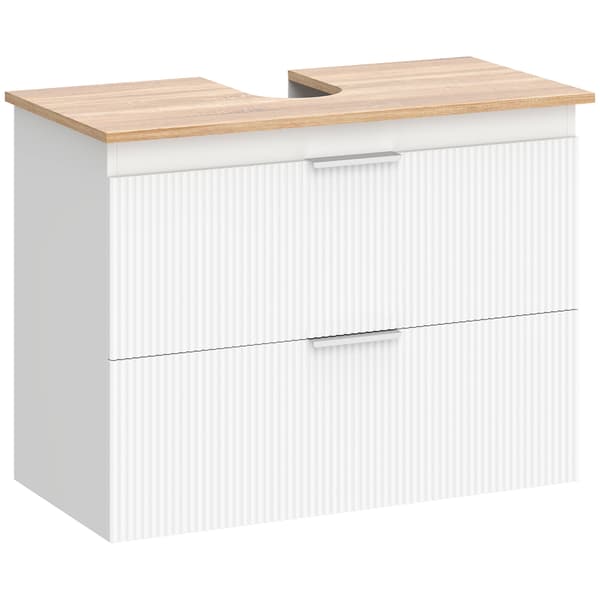 Badeværelsesskab 80x40x60 cm Hvid MDF