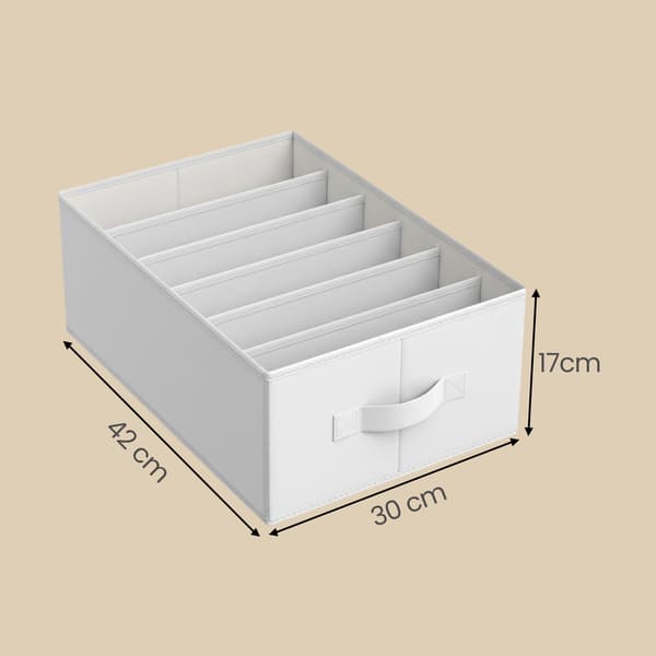 Garderobsorganisatör set, 42x30x17 cm, grå