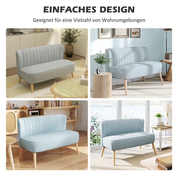 Soffa, 117x56.5x77 cm, Grön, tygklädsel