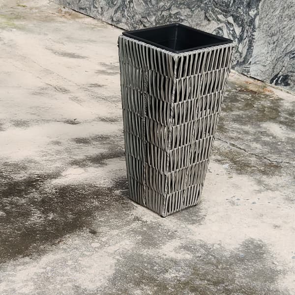 Kasviteline 28x28x50 cm Harmaa Korikudos