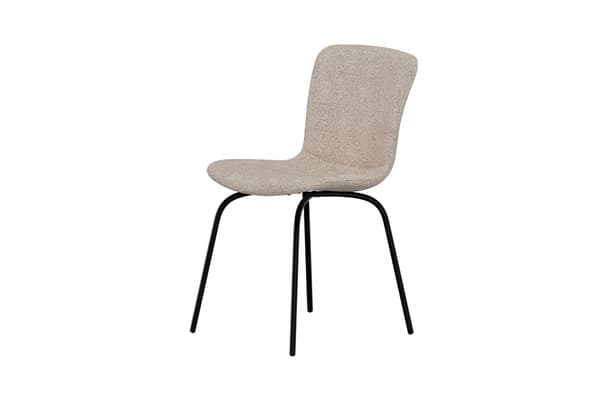 Spisebordsstol Linus 2-pak Beige Bouclé