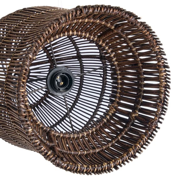 Loftlampe, The Woven Bell, 30x30x50 cm, Brun, Bambus