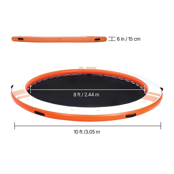 Kelluva laituri 305x15 cm Oranssi