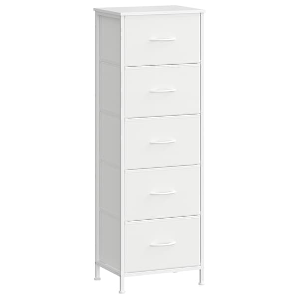 Kommode 30x39,6x116,7 cm Hvit MDF