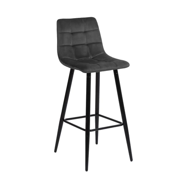 Barstol CHILLI 42x52x104 cm Brun Sammet