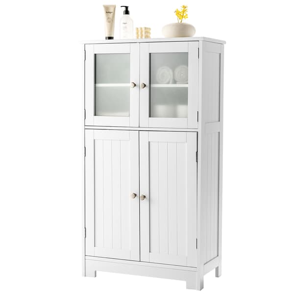 Badeværelsesskab til opbevaring 58x30x109 cm sort