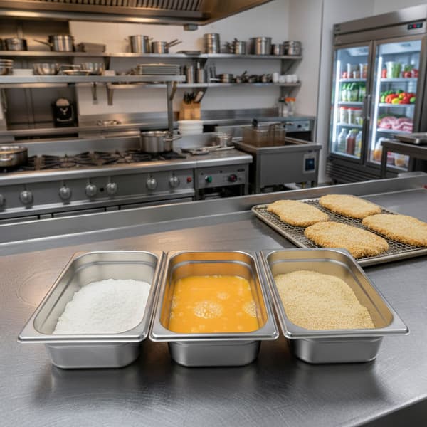 Gastronorm-behållarset Rostfritt stål 3-delars set, Kodustaar