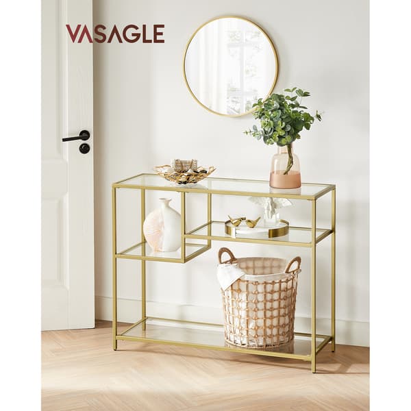 Konsolbord, 100x35x80 cm, Guld